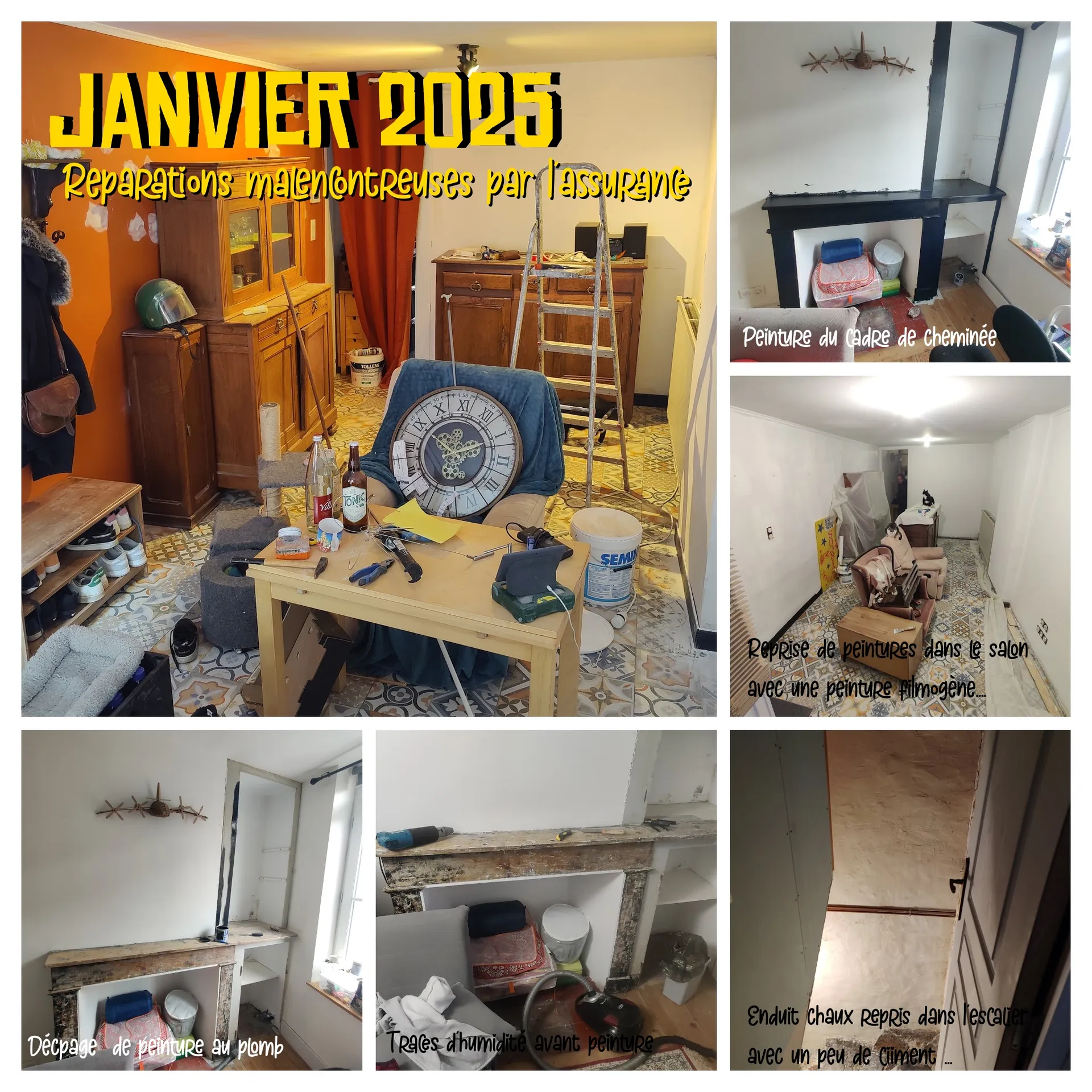 Travaux payés par l'assurance