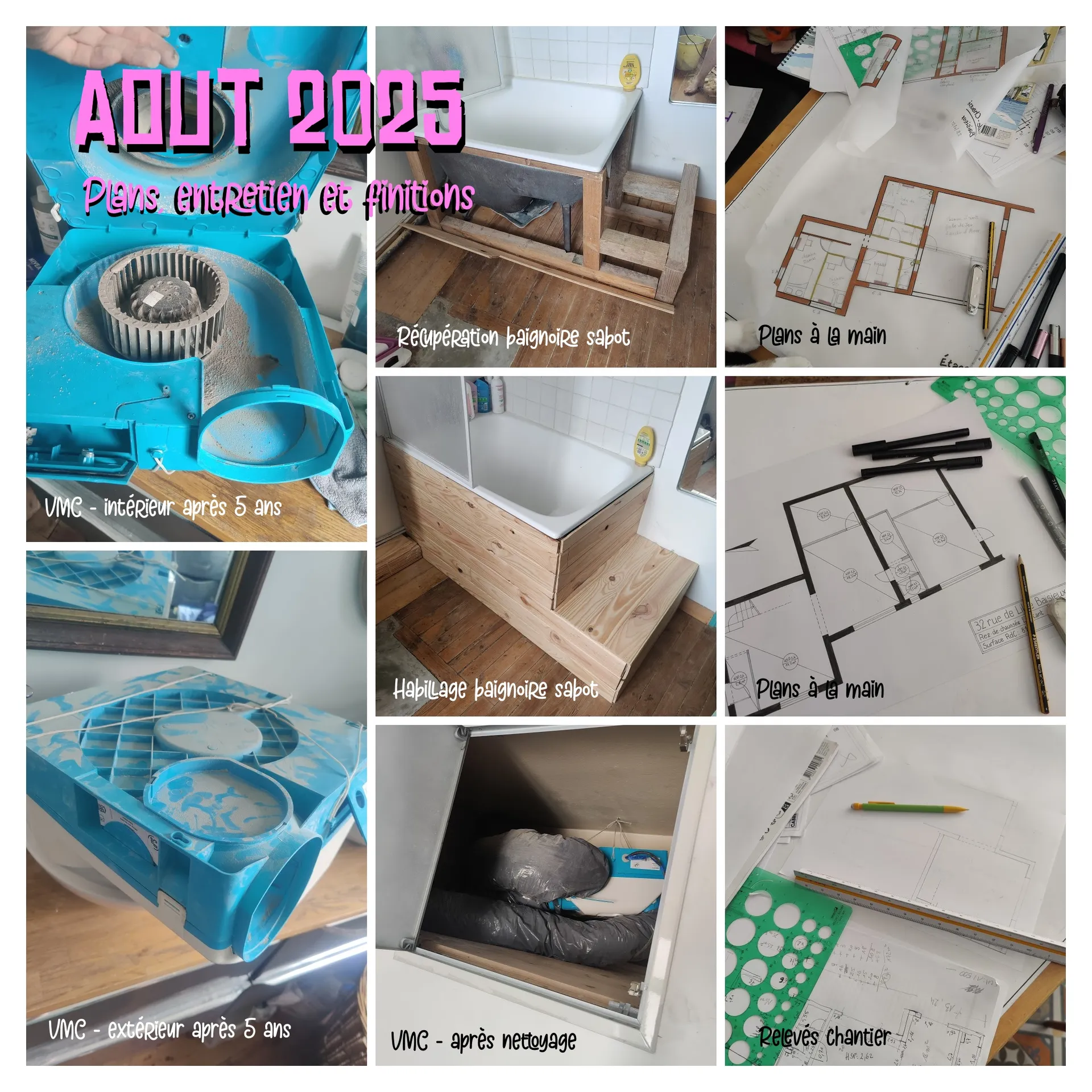 Nettoyage de VMC et plans à la main